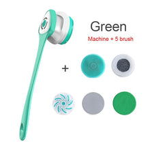 Load image into Gallery viewer, Electric Bath Brush Shower Cleaning Body Massage Brush Multifunctional Spinning Spa Brush Waterproof Long Handle Back Rubbing