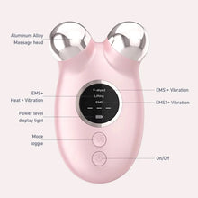 Load image into Gallery viewer, Facial Massager EMS Microcurrent Lifting Device Face Roller Anti Wrinkle V Shape Lift Chin-up Face Lift Machine Skincare Tool