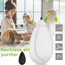 Load image into Gallery viewer, Air Freshener Neck Hanging Wearable Freshener Portable Negative Ion Air Freshening Necklace White