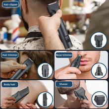 Load image into Gallery viewer, Men's 5-in-1 Multifunctional Grooming Set IPX6 Waterproof Hair Clipper Nose Hair Trimmer Shaver High-power