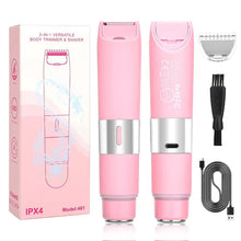 Load image into Gallery viewer, Electric Bikini Trimmer for Women - 2 in 1 Electric Lady Clipper Pubic Hair Groomer Painless Hair Removal Razor Body Shaver