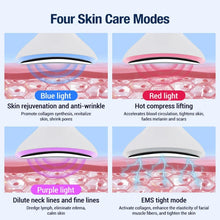 Load image into Gallery viewer, Electric Neck Beauty Instrument EMS Color Light Remove Neck Lines Vibration Neck Massager Lifting & Tightening Beauty Instrument