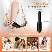 Load image into Gallery viewer, Mini Charging USB Wireless Straightening Clip Portable Clip Dual-Function Straightener& Curler Dorm Room