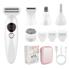 Load image into Gallery viewer, 5 in1 Lady Shaver Electric Razor for Women Cordless Electric Face Shavers Eyebrow Trimmer Painless Bikini Trimmer Hair Removal