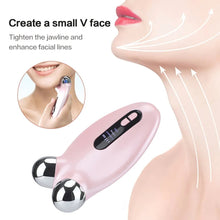 Load image into Gallery viewer, EMS Facial Massager Roller Microcurrent Face Lifting Machine V-Face Roller Massager Skin Rejuvenation Anti-Wrinkle Beauty Device