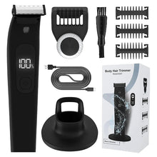 Load image into Gallery viewer, Electric Beard Trimmer Razor for Men Trim Edge Shave Wet or Dry with Waterproof Design – Adjustable Guard Body Hair Trimmer