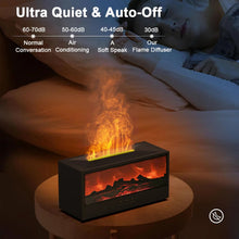 Load image into Gallery viewer, Fireplace Humidifier Flame Aroma Diffuser Fire Humidifier Essential Oil Diffuser Fragrance Diffuser for Room Home Aromatherapy