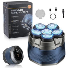 Load image into Gallery viewer, Electric Head Shavers for Bald Men 6D Magnetic Razor Hair Trimmer Rechargeable LED Display Waterproof Beard Shavers Hair Cutting