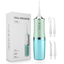 Load image into Gallery viewer, Portable Dental Irrigator Water Jet Flosser USB Rechargeable 3Mode Oral Irrigator Water Jet Floss Pick 220ml for Teeth Whitening
