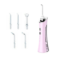 Load image into Gallery viewer, Portable Electric Oral Irrigator Waterproof USB Rechargeable Dental Water Flosser Water Jet Teeth Cleaner 5 Nozzles