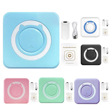 Load image into Gallery viewer, Mini Printer Portable Thermal Stickers Paper Inkless Bluetooth Wireless Thermal Printer Note 200DPI Photo Printing for Office