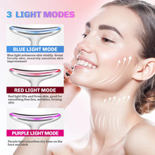 Load image into Gallery viewer, Neck Facial Lifting Device EMS Microcurrent LED Photon Vibration Face Massager Anti Wrinkles Tightening Skin Care Tools