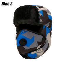 Load image into Gallery viewer, Men Trapper Hat Ski Cap Ushanka Russian Cossack Faux Fur Earflap Warm Winter Camouflage Bomber Hats Women Earflap Bonnet