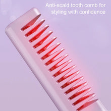 Load image into Gallery viewer, Hair Straightening Brush Rechargable Hot Heating Comb Hair Straight Styler Corrugation Wireless Curling Iron Hair Curler Comb