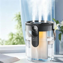 Load image into Gallery viewer, 1.5L Air Humidifier Large Capacity Home Humidifier Silent Mist Maker 1800mAh Battery USB Rechargeable Humidifier with LED Light