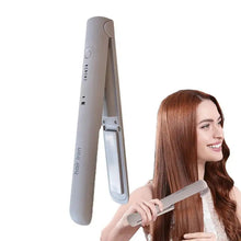 Load image into Gallery viewer, Mini Hair Straightener Flat Iron Ceramic Curling Short Hair Portable Dual-Use Curler Hair Styling Care Beauty Tools Accessories