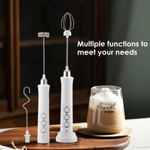 Load image into Gallery viewer, Milk Frother Electric Milk Foamer Coffee Mixer Blender USB Rechargable Maker Mini Blender 3 Heads Kitchen Foam Machine Blower