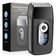 Load image into Gallery viewer, LCD Electric Mini Beard Shavers for Men's Face Cleaning and Straight Razor Bald Head Hair Trimmers Repair Sideburns Pocket Razor