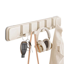 Load image into Gallery viewer, Foldable 5 Hooks Suction Cup Hook Traceless Space Saving Hats Clothes Storage Hook No-Punch Removable Door Hooks Hanger