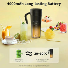 Load image into Gallery viewer, Portable Fruit Juicer 6 Sharp Blades Rechargeable Personal Multifunctional Handheld Mini Blender Cup for Shakes and Smooth