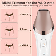 Load image into Gallery viewer, Electric Epilator Hair Removal for Women 5 in 1 Shaver for Legs Arms Underarms Bikini Public Hair Wet & Dry Rechargeable