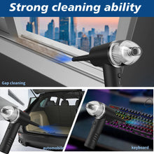 Load image into Gallery viewer, 3-IN-1 50000RPM Air Duster Inflator Vacuum Pump 3 Gear Adjustable Rechargeable Cordless Air Blower with 7 Nozzles for Keyboard