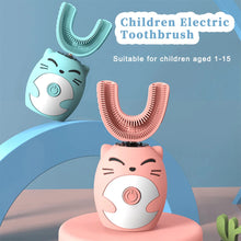 Load image into Gallery viewer, Ipx7 Waterproof Electric Toothbrush Kids U-shaped Sonic Smart Ultrasonic Tooth Brush 360 Degrees Teeth Whitening For Kids
