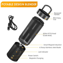 Load image into Gallery viewer, Portable Mixer Fresh Juicer Electric Mini Portable Blender For Smoothie and Shakes Multifunction Juice Maker Machine For Kitchen