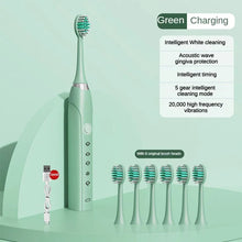 Load image into Gallery viewer, Sonic Electric Toothbrush IPX7 Waterproof Dupont Soft Bristles USB Quick Charge 5 Modes Dental Teeth Whitening Kit Tooth Brush