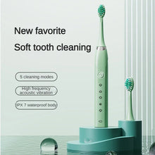 Load image into Gallery viewer, Sonic Electric Toothbrush IPX7 Waterproof Dupont Soft Bristles USB Quick Charge 5 Modes Dental Teeth Whitening Kit Tooth Brush