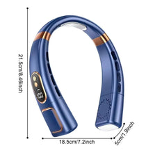 Load image into Gallery viewer, Portable Hanging Neck Fan 4000 MAh Battery Below 40 DB Rechargeable Outdoor Home Camping Mini Fan Brushless Motor Neckband Fan