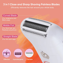 Load image into Gallery viewer, 2-in-1 Electric for Woman Hair Remover Roller Home Use Washable Hair Removal Device with Private Clip And Light