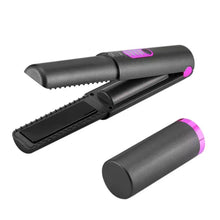 Load image into Gallery viewer, Flat Iron Mini 2 IN 1 Wireless Hair Straightener with USB Charging Roller 4800mah Portable Cordless Curler Dry and Wet Uses