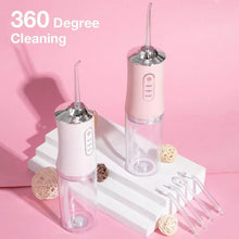 Load image into Gallery viewer, 220ML Oral Irrigator USB Rechargeable 3 Modes Portable Dental Water Flosser Jet Irrigator Dental Floss Pick Teeth Cleaner 4 Tips
