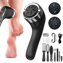 Load image into Gallery viewer, Electric Callus Remover for Feet Rechargeable Waterproof Foot Scrubber with Vacuum Electronic Foot File Pedicure Set with Head