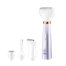 Load image into Gallery viewer, Electric Ladies Shaver 4 in 1 IPX5 Waterproof Underarms Legs Hands Back Lips Private Parts Epilator USB Charging Digital Display