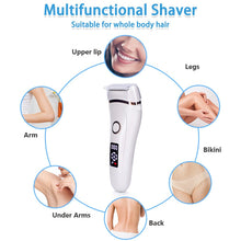 Load image into Gallery viewer, USB Rechargeable Lady Shaver Hair Removal Clipper Device Women Epilator Electric Shaving Scraping Razor Remover Waterproof