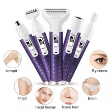 Load image into Gallery viewer, Portable Electric Razor for Women Body Nose Hair Trimmer Face Shavers Eyebrow Legs Armpit Bikini Hair Remover Women Epilator