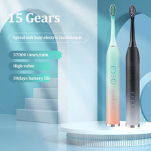 Load image into Gallery viewer, Student Party Ultrasonic Electric Toothbrush Adult USB Rechargeable 7 Level Waterproof Multi-Position Brush Head