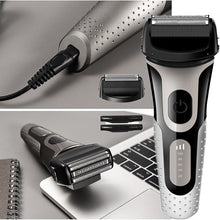 Load image into Gallery viewer, USB Rechargeable Electric Shaver for Men Shaving Machine Beard Trimmer 3D Floating Blade Razor Shaver Barber Haircut Trimer