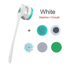 Load image into Gallery viewer, Electric Bath Brush Shower Cleaning Body Massage Brush Multifunctional Spinning Spa Brush Waterproof Long Handle Back Rubbing