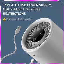 Load image into Gallery viewer, Air Purifier For Desk - HEPA Filter Touch Control Formaldehyde & Smoke Removal Mini Air Cleaner
