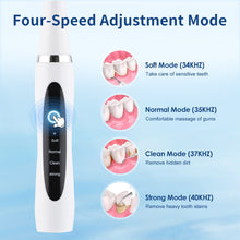 Load image into Gallery viewer, Ultrasonic Teeth Cleaner Electric Dental Plaque Remover Rechargeable Sonic Dental Calculus Scaler 4 Modes Adults Tooth Whitening