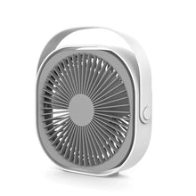 Load image into Gallery viewer, Rechageable Desktop Fan USB Fan 360° Rotatable Fan for Desk Portable Fan Mini Fan with Built-in 4000mAh Battery