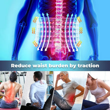 Load image into Gallery viewer, Electric Waist Massager Infrared Heated Lumbar Pad Adjustable Temperature Hot Compress Vibration Waist Massage Belt Back Support