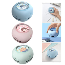 Load image into Gallery viewer, Mini Desktop Vacuum Cleaner Portable Student Use Eraser Paper Pencil Shavings Keyboard Grey Electric Power Vacuum