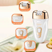 Load image into Gallery viewer, Women Electric Epilator Rechargeable Hair Remover Waterproof Callus Remover Women' Shaver For Legs Bikini Area