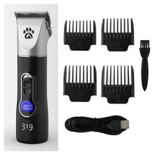 Load image into Gallery viewer, Professional Cordless Dog Grooming Clipper Heavy Duty Electric Pet Hair Trimmer Shear for Thick Coats Large Dog Shaver Scissor