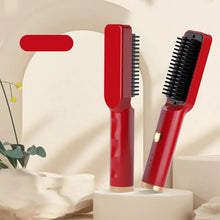 Load image into Gallery viewer, Hair Straightener Brush Electric Hot Comb Multifunctional Straight Hair Straightener Comb Curling Iron Hair Brush For Woman