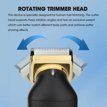 Load image into Gallery viewer, Groin Hair Trimmer for Men Pubic Hair Trimmer Ball Trimmer Replaceable Ceramic Blade Heads Type-C Rechargeable & Wireless Charge